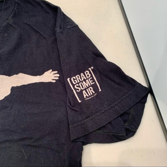 American Apparel T-Shirt Adult Large Black Grab Some Air AFReserve.com Men - Picture 5 of 8